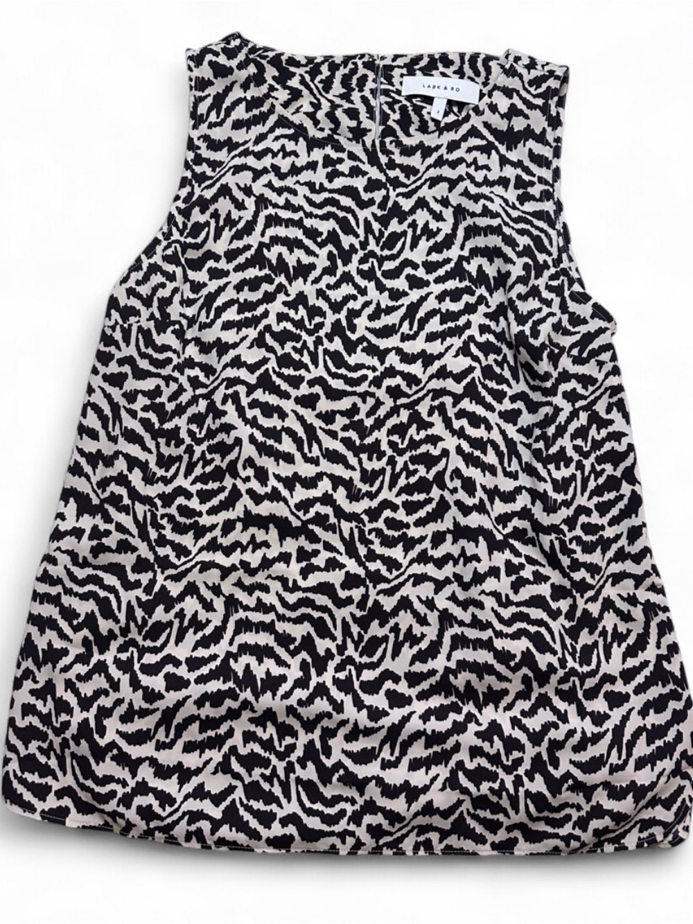 Lark & Ro Brown and Cream Sleeveless Animal Print Camisole